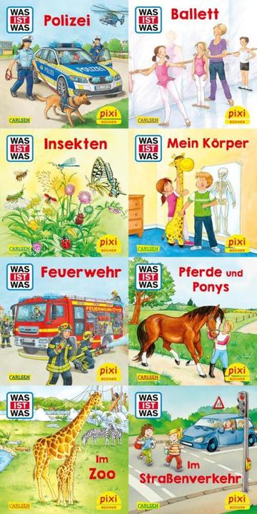 Pixi-8er-Set 277: WAS IST WAS (8x1 Exemplar), 8 Teile (Deutsch, Diverse, 2021)