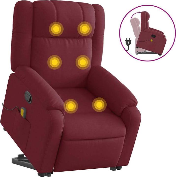Produktbild VidaXL Massagesessel mit Aufstehhilfe Stoff