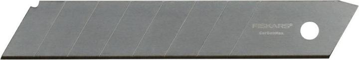 Produktbild Fiskars Abbrechklingen, Für Cuttermesser, 25mm, Rostfreier Stahl, 10er Pack, CarbonMax, 1048 (Ersatzklinge)