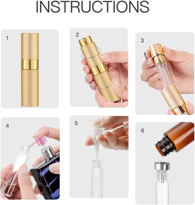 Produktbild Swissdetector Nachfüllbarer Parfümzerstäuber - Aluminium 8 ml drehbar mit verstecktem Deckel - Gelb (Hygieneprodukt)