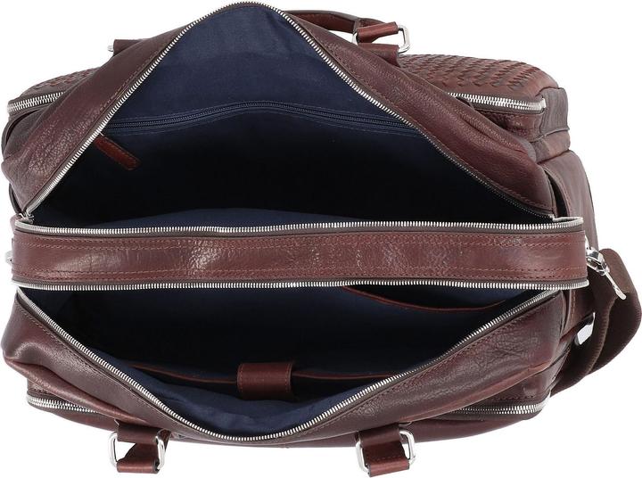 Actual product image Bugatti Woven briefcase leather 48 cm