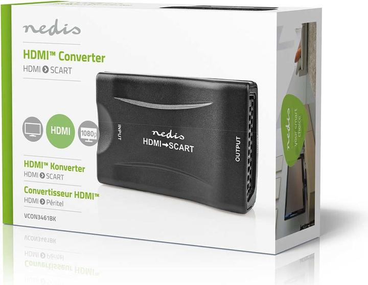 Produktbild Nedis HDMI ™ Converter HDMI™ Eingang SCART Buchse 1-Weg 1080p 1.2 Gbps ABS Schwarz