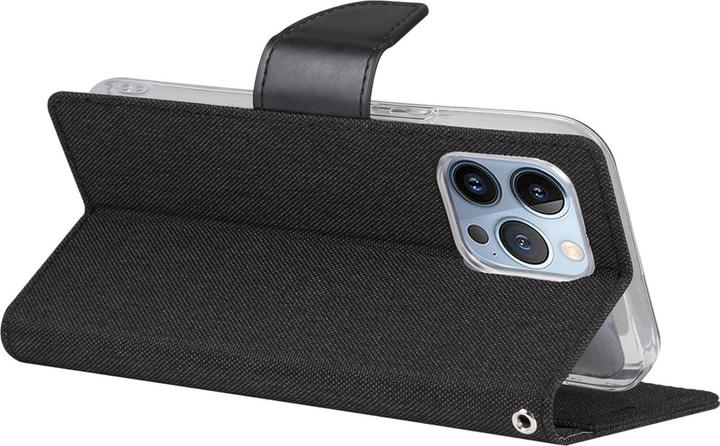 Produktbild iPhone 14 Pro - Canvas Stoff Etui schwarz (Apple iPhone 14 Pro)
