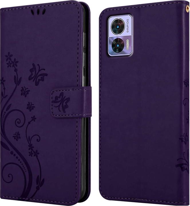Produktbild Cadorabo Hülle für Motorola EDGE 30 NEO mit Blumen Muster (Motorola Edge 30 Neo)