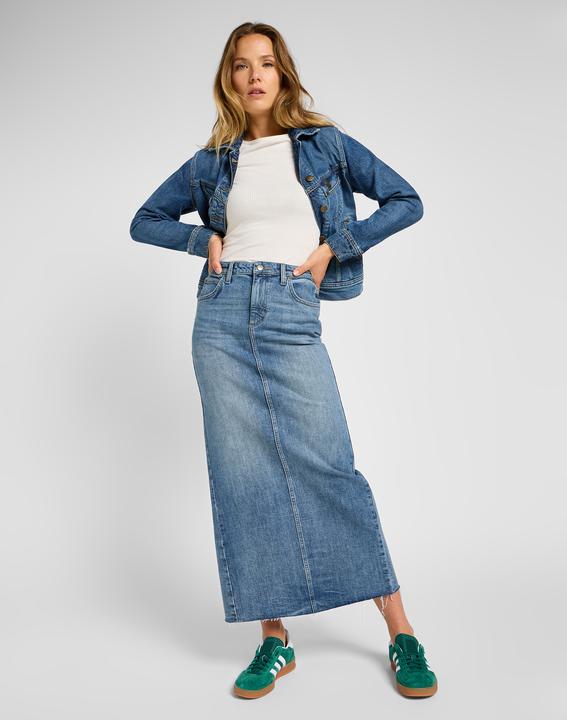 Image du produit Lee Jupe en jean Back Slit Maxi Skirt (28)