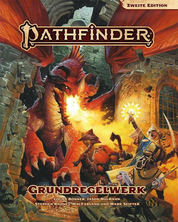 Produktbild Pathfinder 2 - Grundregelwerk, Taschenbuch, 640 Seiten (DE-Ausgabe) (Deutsch, Bulmahn Bonner, logan, Giorgio Falconi, Jason Bulmahn, Wayne Reynolds, Mark Seifter, Logan Bonner, 2020)