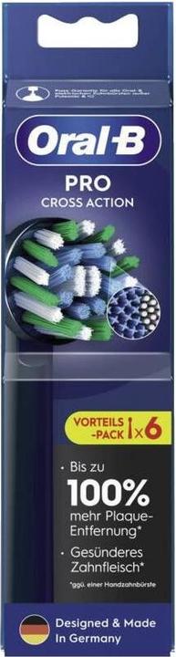 Actual product image Oral-B Attachment brushes black ProCrossAction CleanMaximizer6pcs. (6 x)
