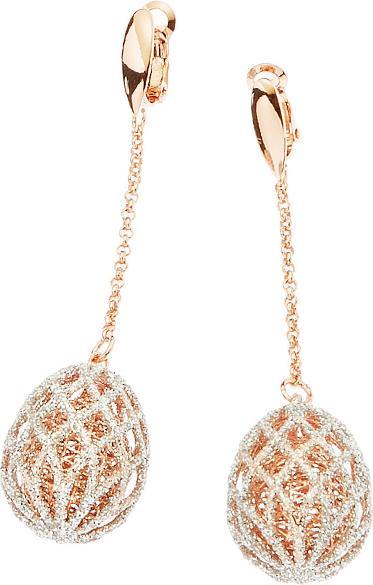 Image du produit Ottaviani Boucles d'oreilles en bronze avec paillettes d'argent