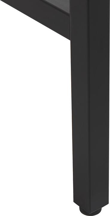 Produktbild Beliani Schreibtisch schwarz / heller Holzfarbton 100 x 48 cm 2 Schubladen HARPER (100 x 48 cm)
