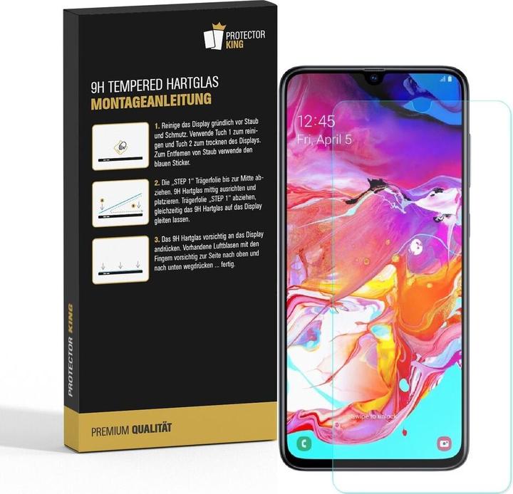 Actual product image Protectorking 3x real tempered 9H armoured glass 3D CLEAR (1 Piece, Samsung Galaxy A30)
