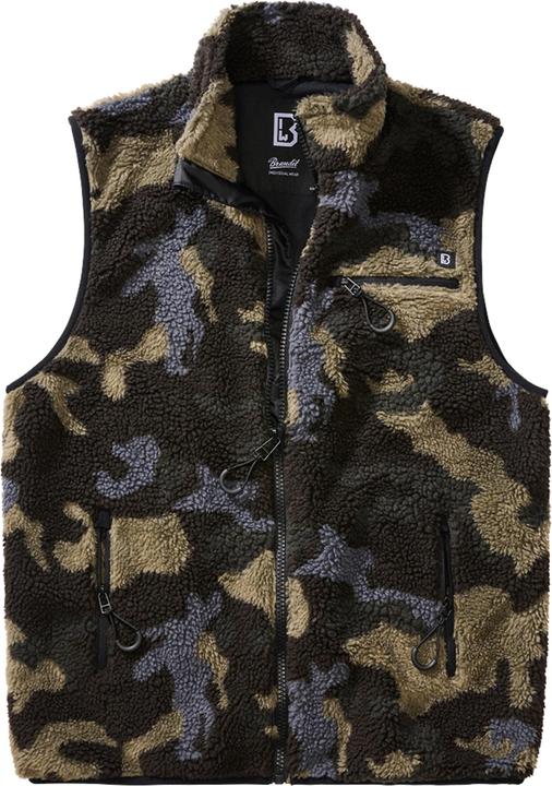 Image du produit Brandit Gilet en polaire Teddy Taille S Couleur camouflage foncé (S)