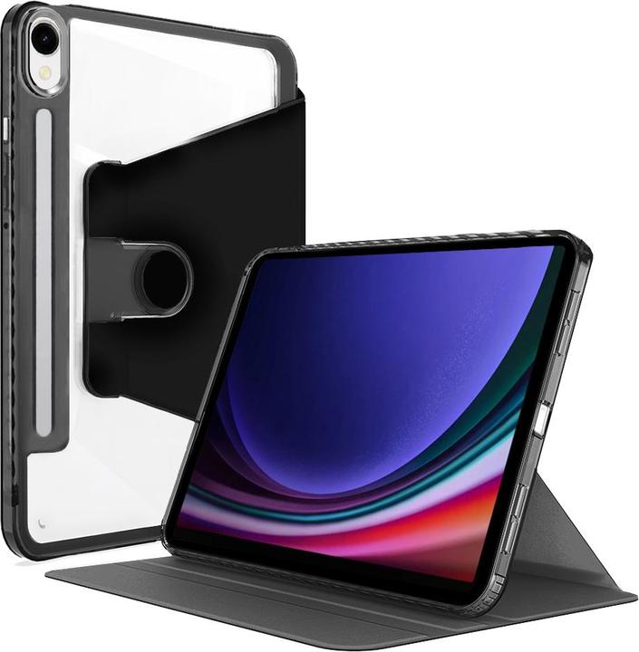 Techsuit - Crystal Vision - Samsung Galaxy Tab S9 / S9 FE / S10 FE - Black (Samsung Galaxy Tab S10 FE)