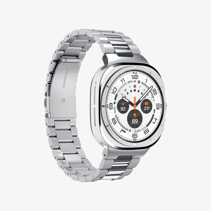 Actual product image Spigen Modern Fit Band Sam Galaxy Watch Ultra 47mm srebrny/silver AMP08823 (Stainless steel)