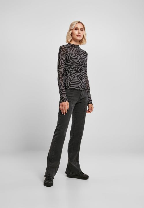 Produktbild Urban Classics Ladies AOP Mesh Turtleneck Longsleeve (S)