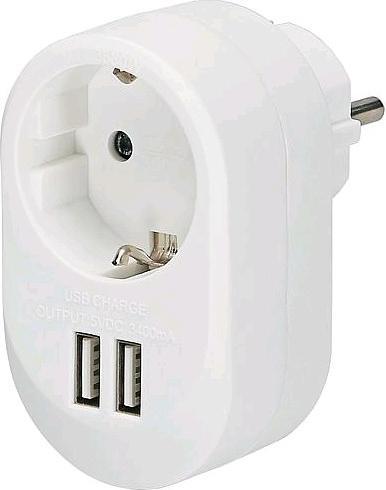 Image du produit EGB Schuko-Adapter (CEE 7/16, CEE 7/16)
