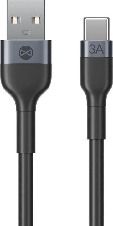 Produktbild Forever Flexibles Kabel USB - USB-C 1,0 m 3A schwarz (1 m)