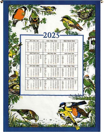 Produktbild Biefang Stoffkalender Vögel 45x65cm