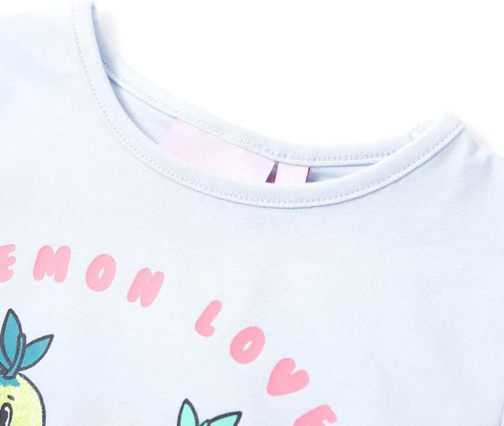 Image du produit VidaXL T-shirt enfant bleu clair 128,Matière : 95% coton. 5 (128)