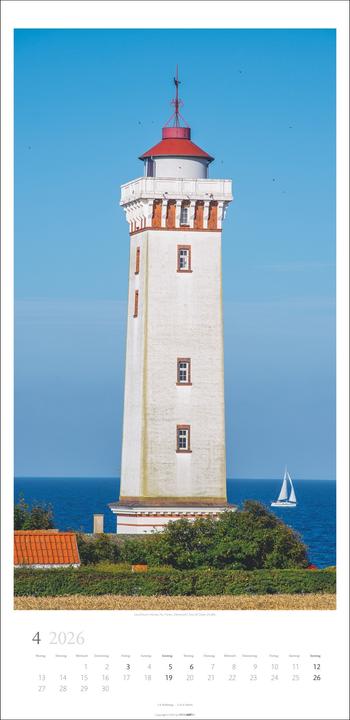 Actual product image Leuchttürme Kalender 2026 (33 x 68 cm, Hardcover, German)