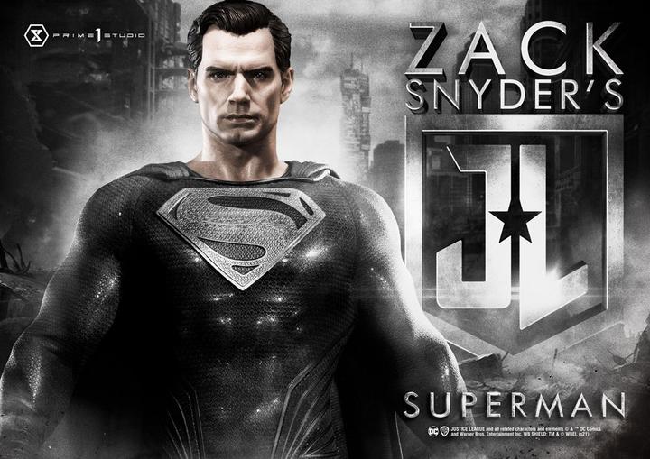 Image du produit Prime 1 Studio Justice League statuette Superman édition costume noir 84 cm