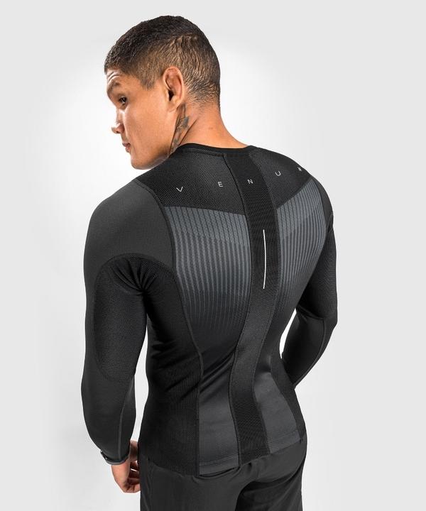 Actual product image Venum Biomecha Rashguard Long Sleeves - Black/Grey - XL (XL)