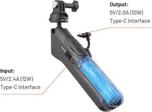 Actual product image Pgytech CapLock MantisPod Power (Insta360 Go 3, Ace, ACE PRO, x3, One RS 4K, Insta360 One X2, Insta360 One R)