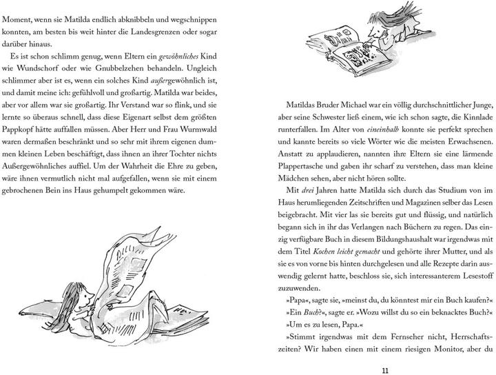 Produktbild Matilda (Deutsch, Roald Dahl, Andreas Steinhöfel, Quentin Blake, 2024)