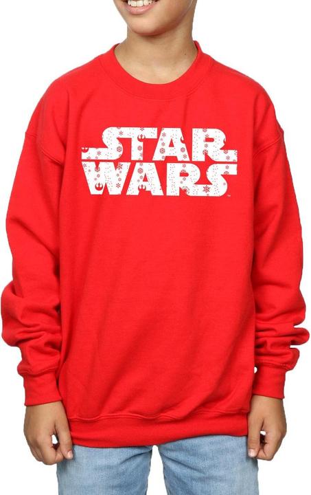 Actual product image Star Wars Boys Christmas Logo Sweatshirt (140, 146)
