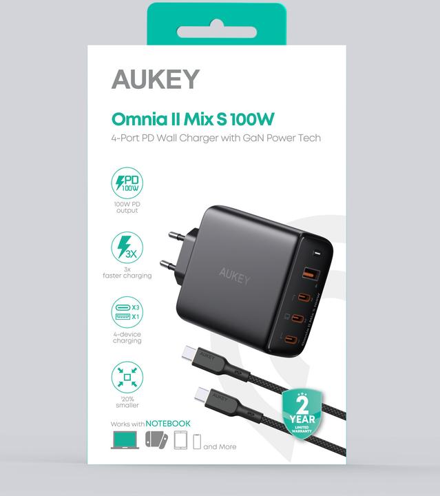 Image du produit Aukey OmniaMix II GaN Bundle (100 W)