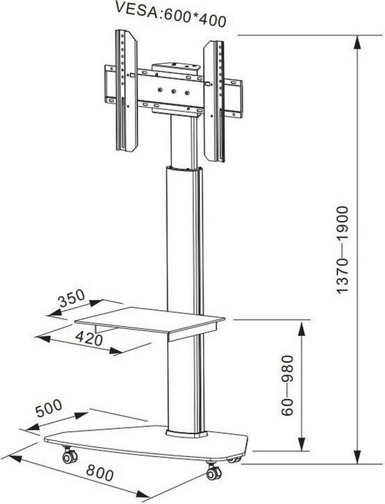 Produktbild Audioraq Home (Universal, 70", 40 kg)
