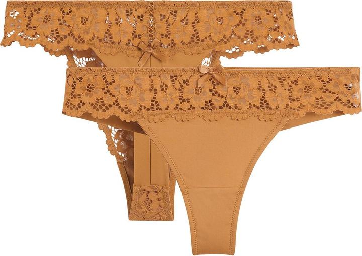 Actual product image La Redoute Collections 2er-Pack Tanga-Slips Signatures (44, pack of 2)