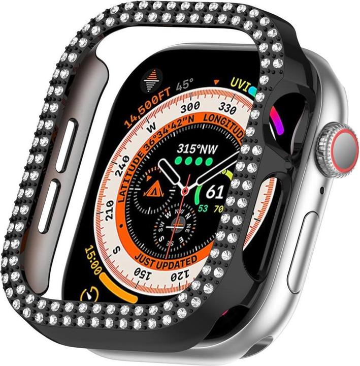 Actual product image Cover-Discount Apple Watch 10 - 46mm - Glitter rhinestone protective case