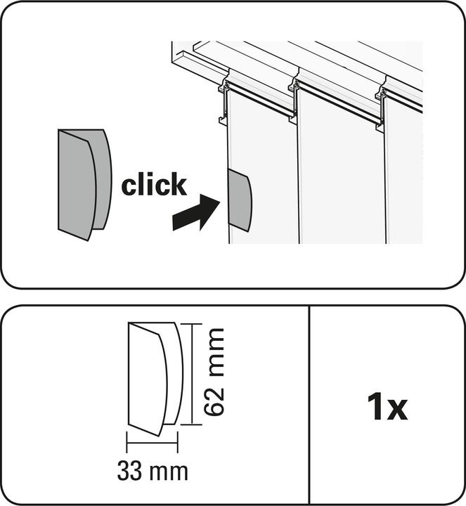 Produktbild Gardinia Magnet-Clip 3,3 x 6,2