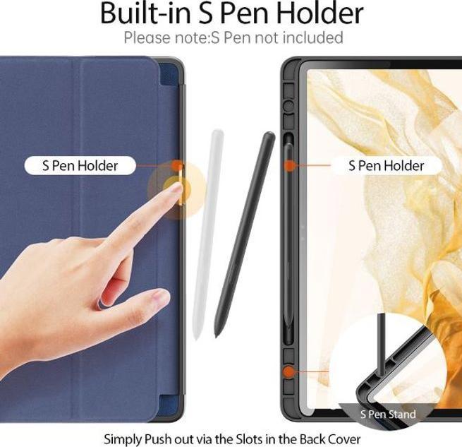 Actual product image Dux Ducis Domo Tablet Cover with Multi-Angle Stand and Smart Sleep for Samsung Galaxy Tab S7 (Galaxy Tab S7, Galaxy Tab S8)
