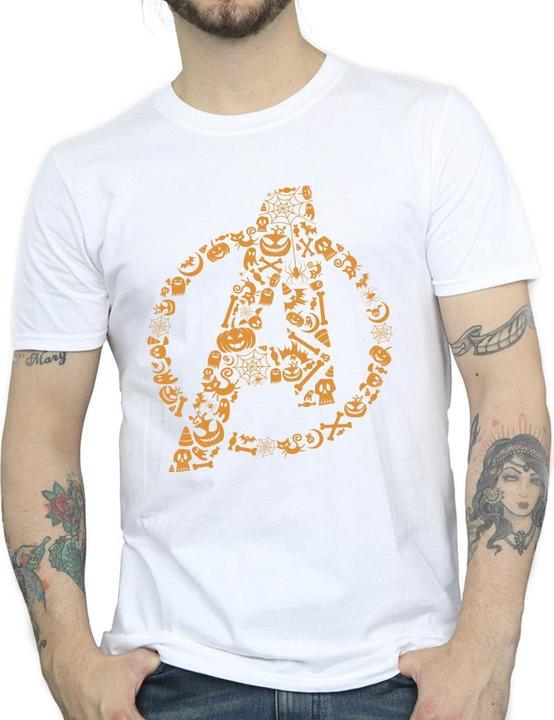 Actual product image Mens Avengers Halloween Logo T-Shirt (4XL)