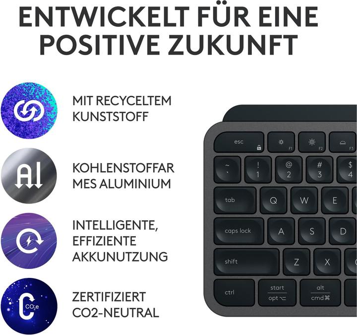 Image du produit Logitech MX Keys S (TR, Sans fil)