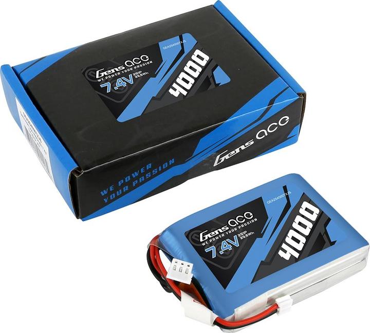 Productafbeelding Gens Ace RC batterij LiPo 4000 mAh 7,4 V RX/TX (7.40 V, 4000 mAh)