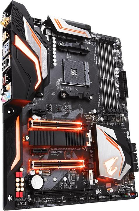 Produktbild Gigabyte X470 Aorus Gaming 5 WiFi (AM4, AMD X470, ATX)
