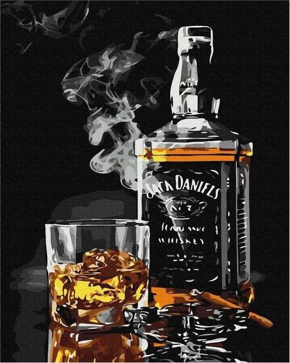 Actual product image Twoje Hobby Painting by Numbers - Jack Daniels 40x50cm