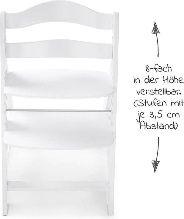 Actual product image Hauck Highchairs Highchair Alpha Plus White - in economy set incl. (Highchair)