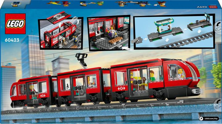 Produktbild LEGO Strassenbahn mit Haltestelle (60423, LEGO City)