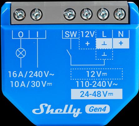 Produktbild Shelly 1 Gen4 (Schaltaktor)