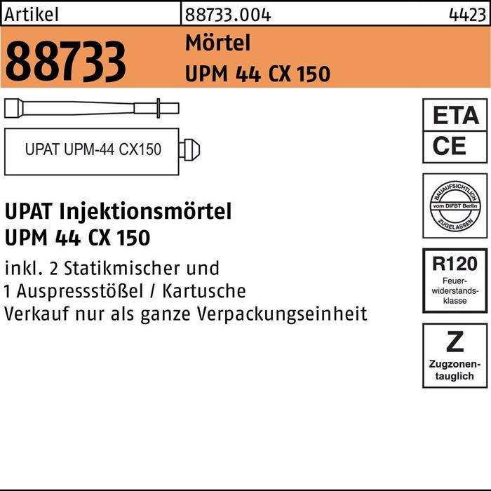Produktbild Upat ART 88733 Verbundmörtel UPM 44 CX150 220 g S (548 g)