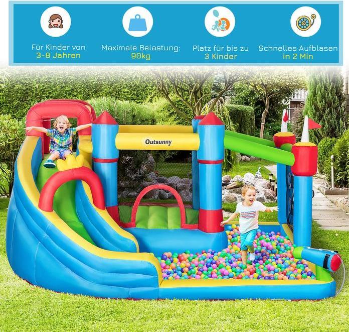 Produktbild Swisshandel24 Hüpfburg Oxfordstoff (100% Polyester) Bunt