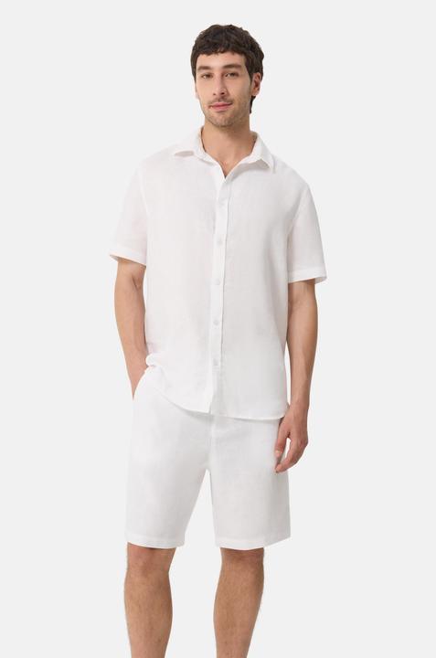 Image du produit Cash-Mere Chemise en lin à manches courtes (L)