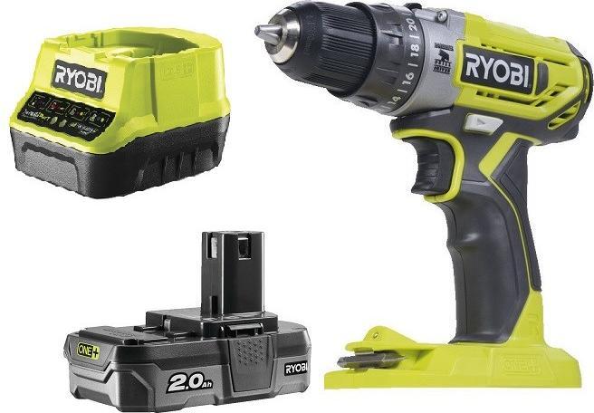 Ryobi Akkuschlagbohrschrauber R18PD2-120B 18V 1*2.0AH ONE+ (Oplaadbare batterij)