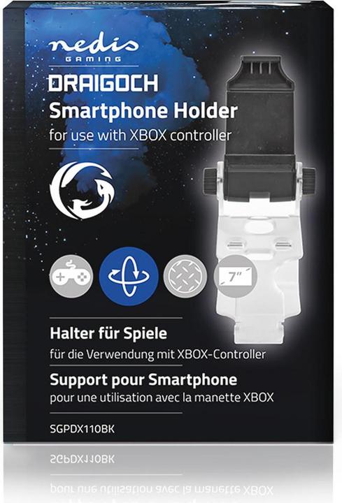 Produktbild Nedis Halter für Gaming-Handys für Xbox One Controller Universal Verstellbar Schwarz