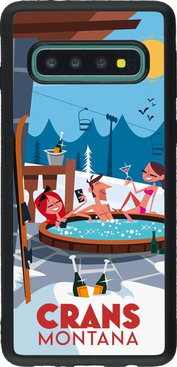 Produktbild PhoneLook Hülle Silikon schwarz Crans-Montana Mountain Jacuzzi (Samsung Galaxy S10)