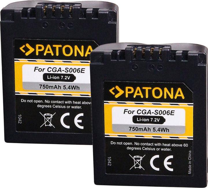 Actual product image Patona Panasonic CGA-S006E (Camera battery)