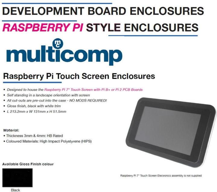 Immagine prodotto Raspberry Pi Multicomp 7"